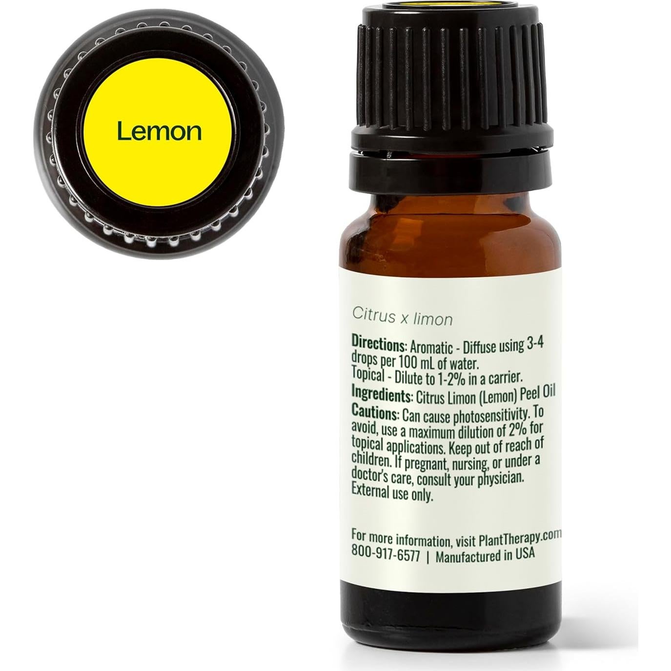 Aceite Esencial de Limón Plant Therapy 10 mL 100% Puro Aromaterapia