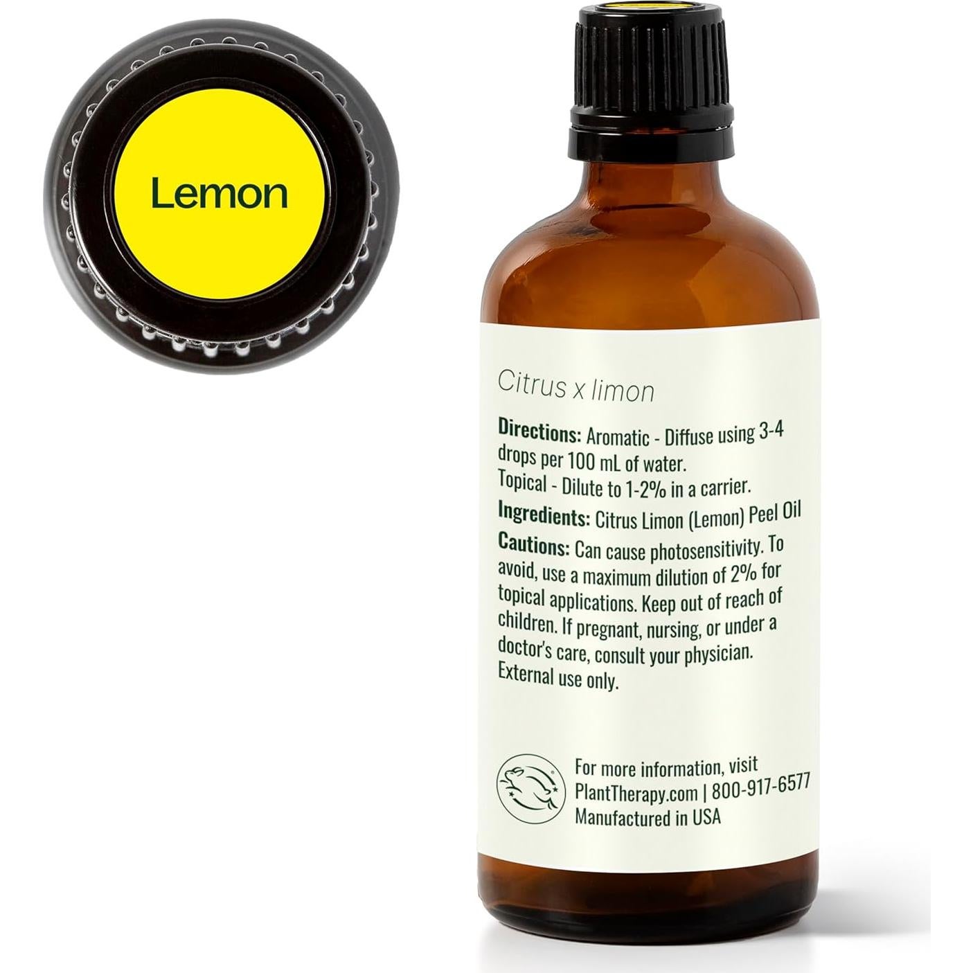 Aceite Esencial de Limón Plant Therapy 100 mL 100% Puro
