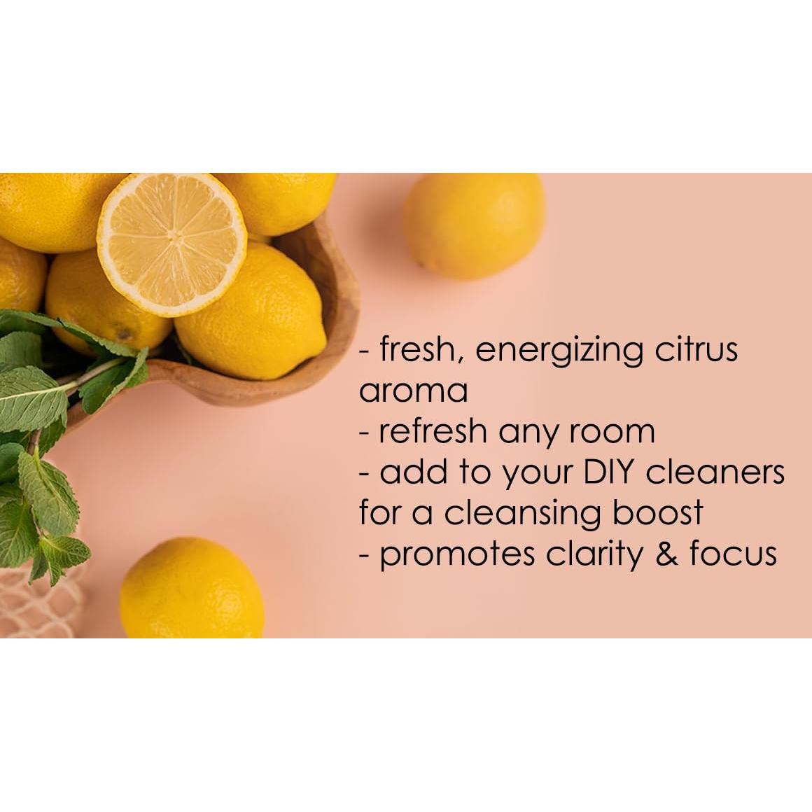 Aceite Esencial de Limón 237 ml - GreenHealth - Puro y Natural