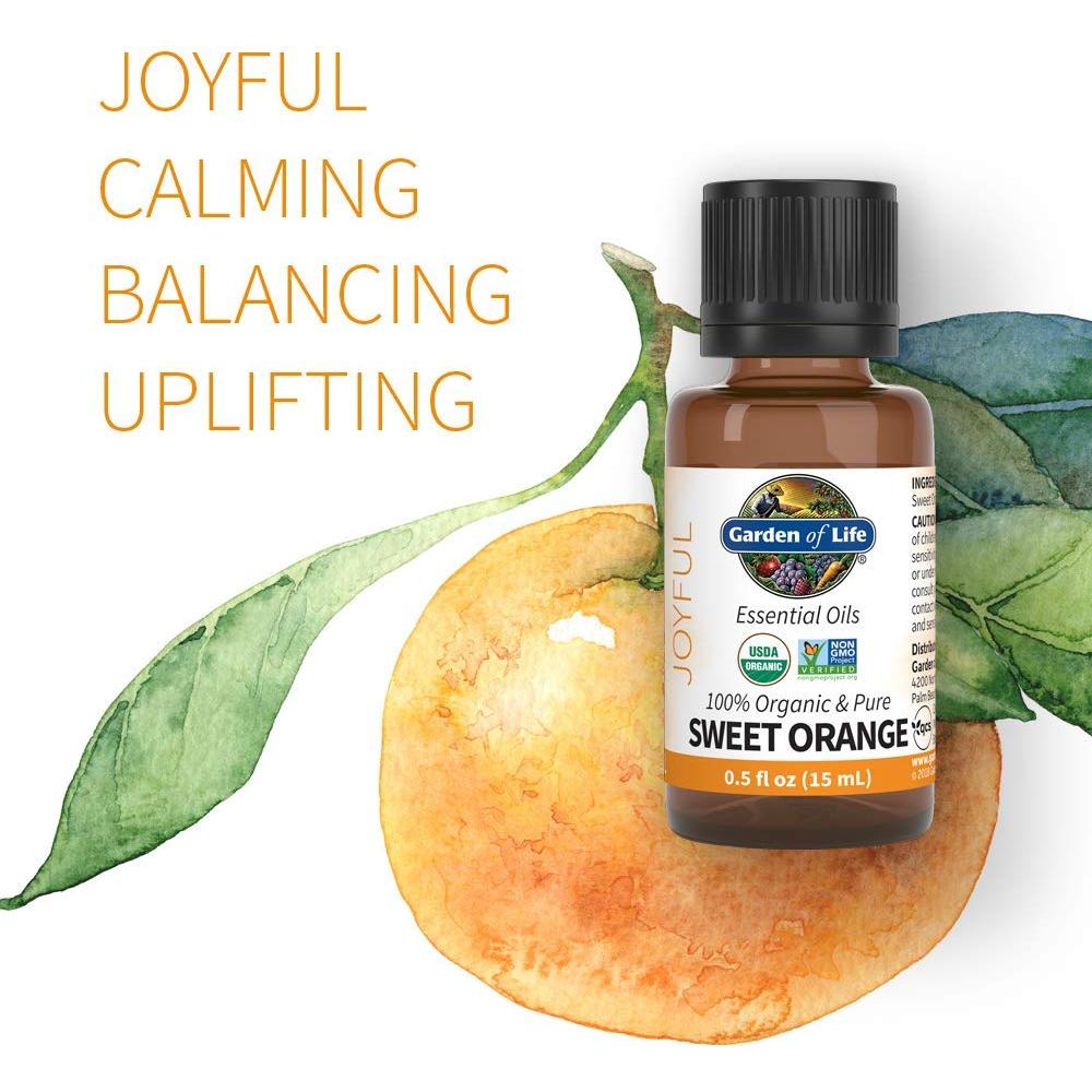 Aceite Esencial de Naranja Dulce Jardín de la Vida 15ml Orgánico