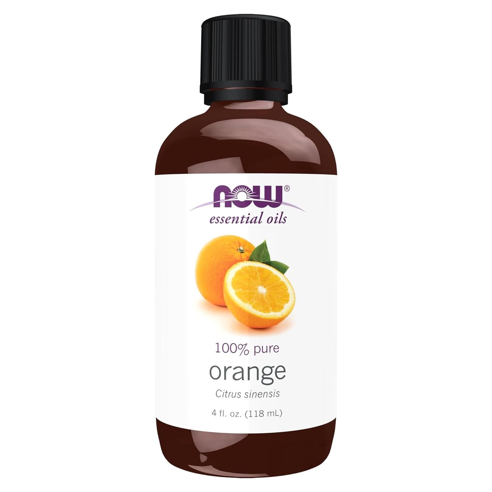 Aceite Esencial de Naranja NOW 100% Puro 113.4 ml