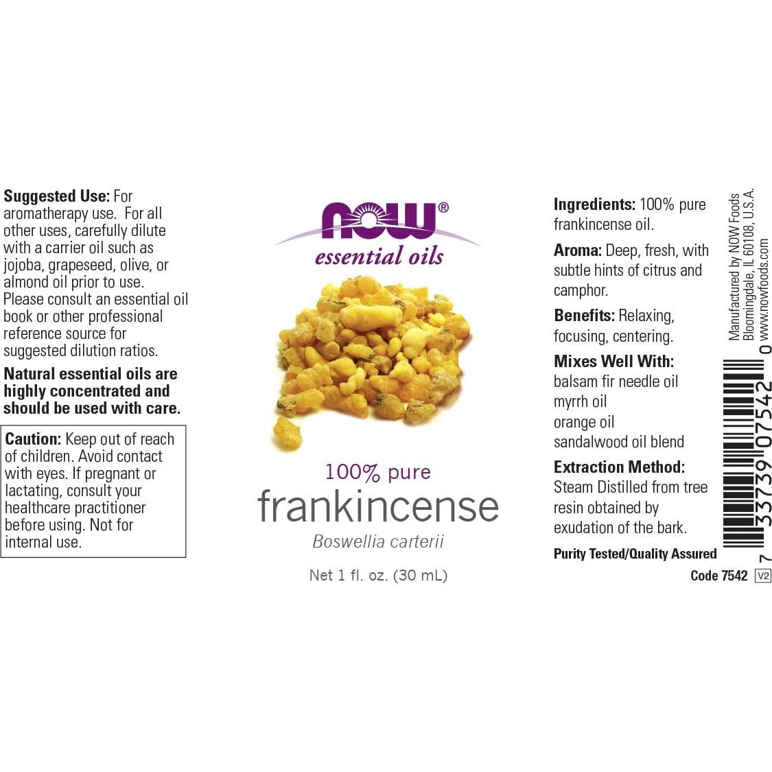 Aceite de Incienso Puro Now Foods 30 ml - Paquete de 3