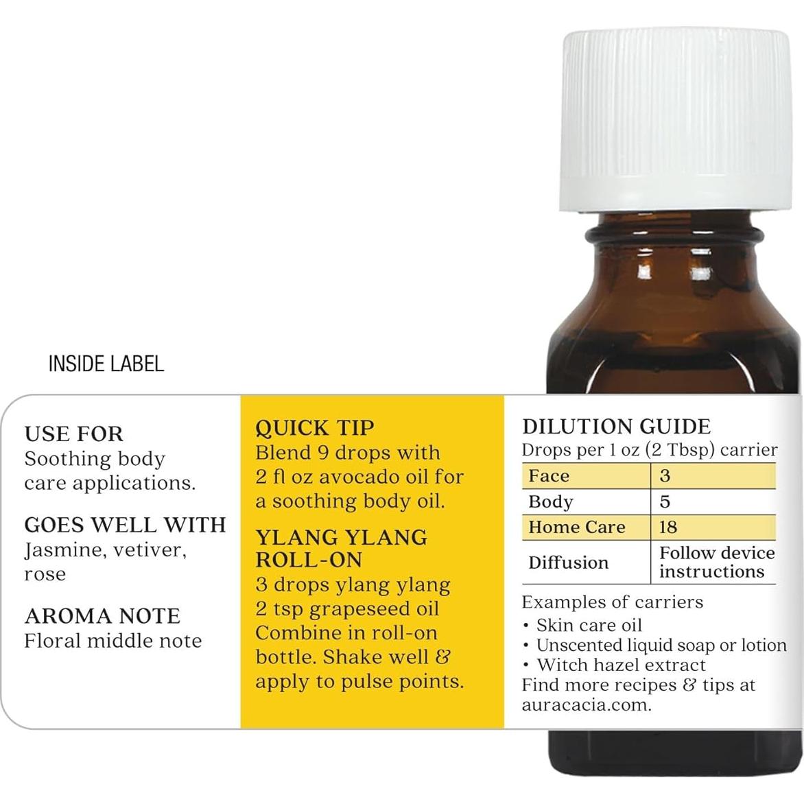 Aceite Esencial Puro Ylang Ylang Aura Cacia 14.79 ml