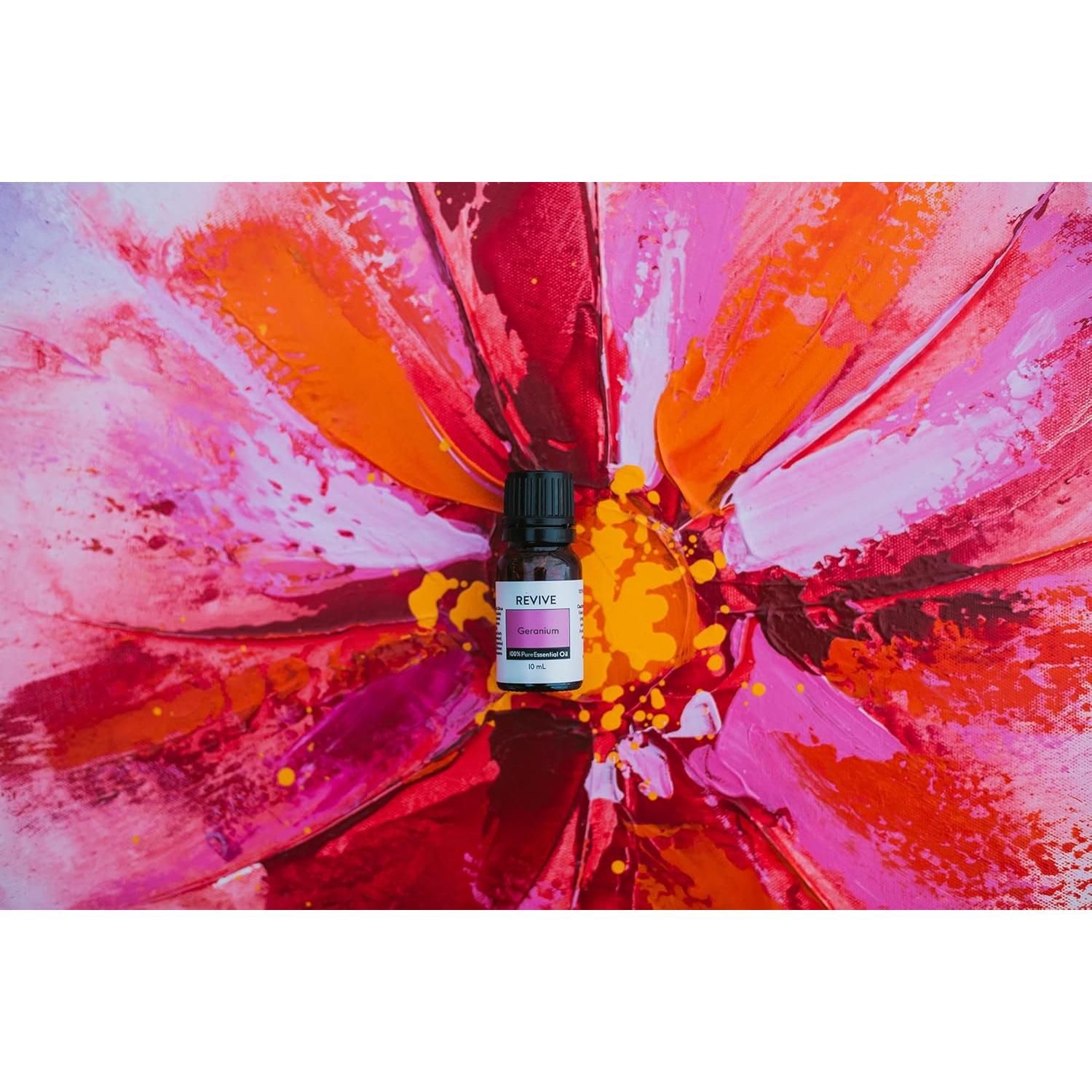 Aceite Esencial de Geranio REVIVE - 100% Puro, 45g, Aromaterapia