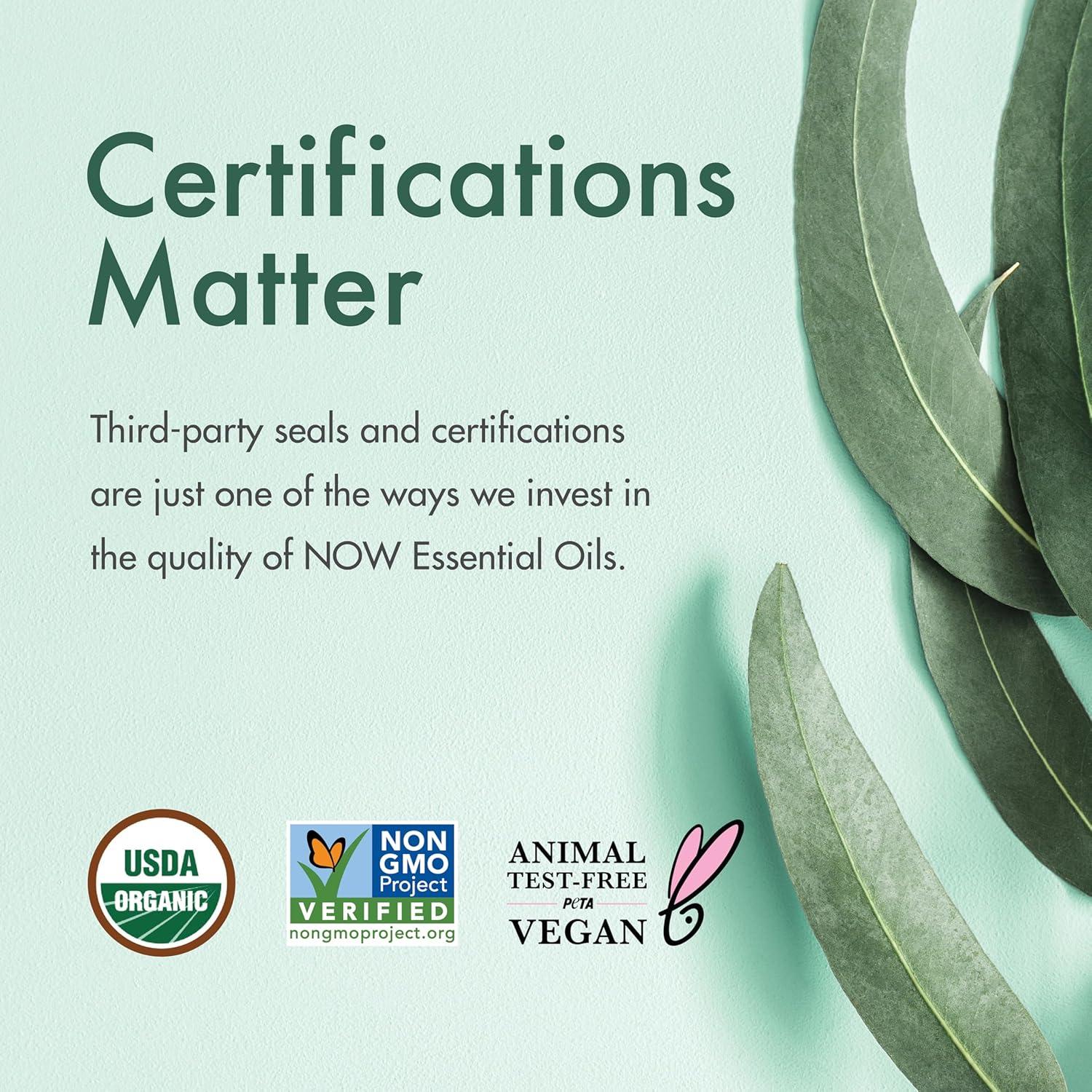 Aceite Esencial de Geranio NOW, Orgánico 100% Puro 28g