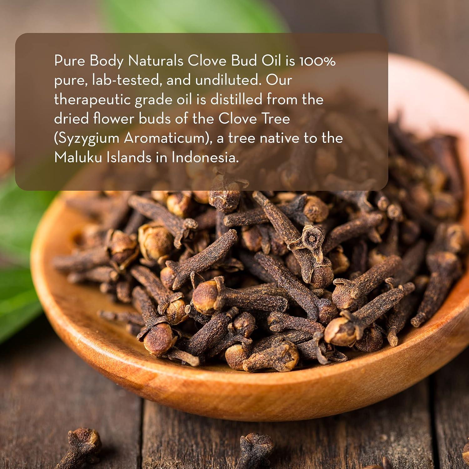 Aceite Esencial de Clavo Puro 10 ml - Pure Body Naturals