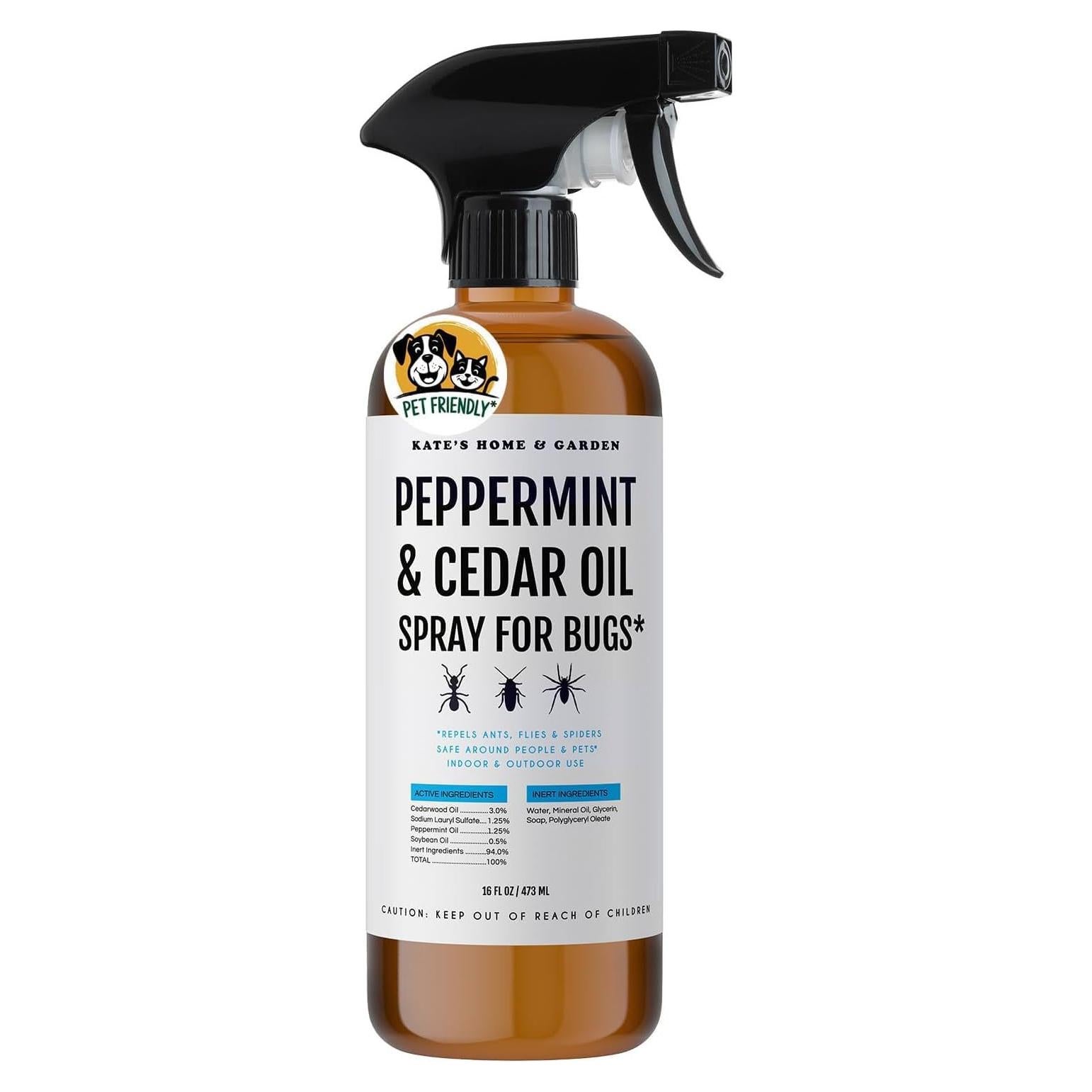 Spray Repelente de Insectos Kate's Home 473ml Natural Menta