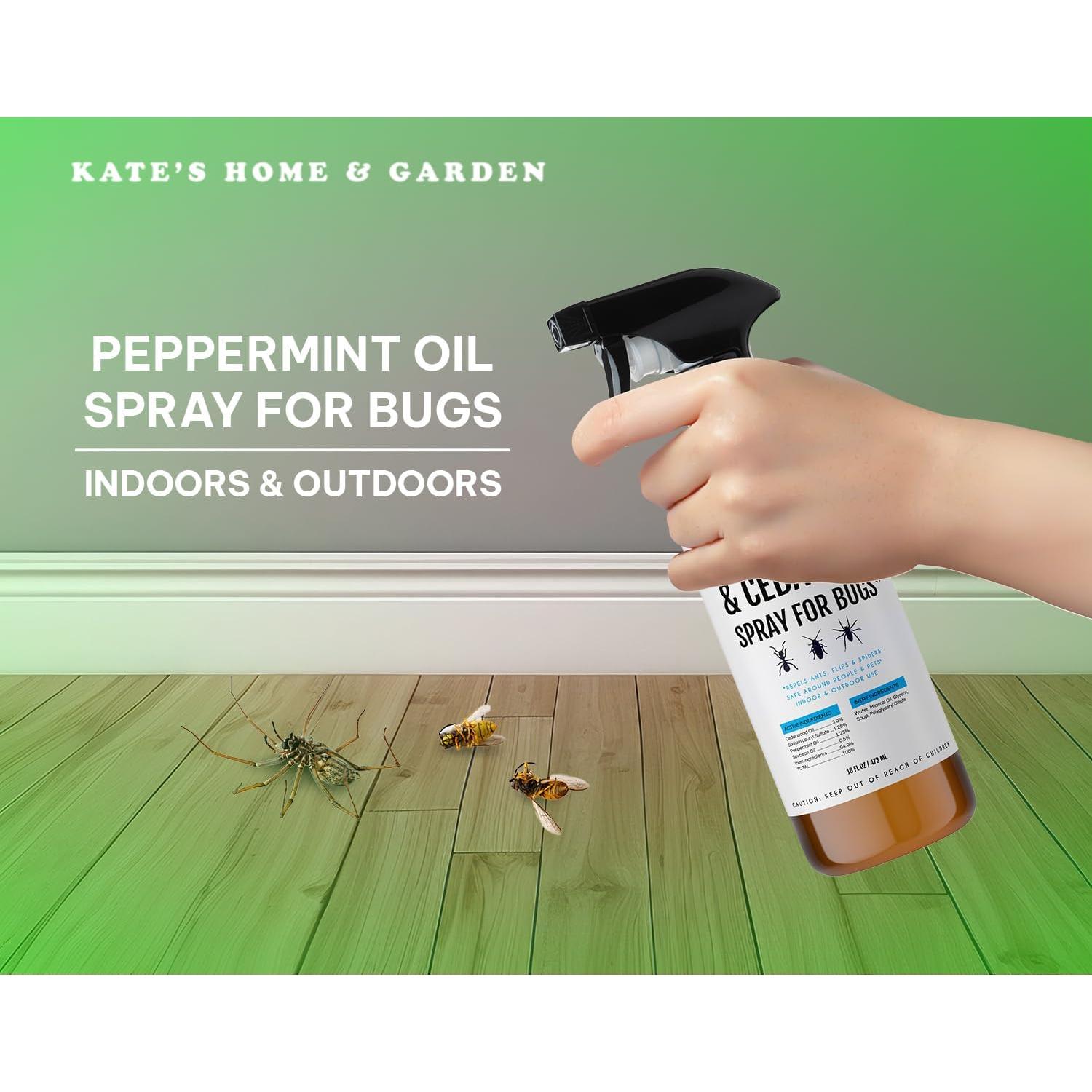 Spray Repelente de Insectos Kate's Home 473ml Natural Menta