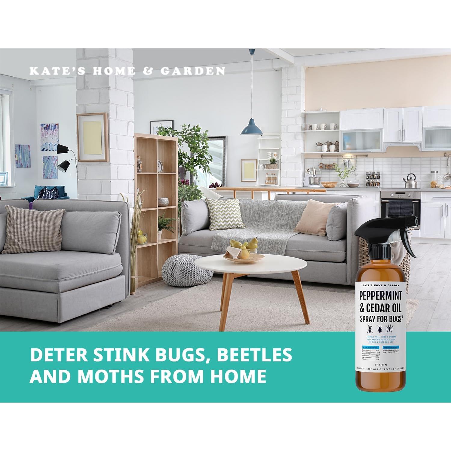 Spray Repelente de Insectos Kate's Home 473ml Natural Menta