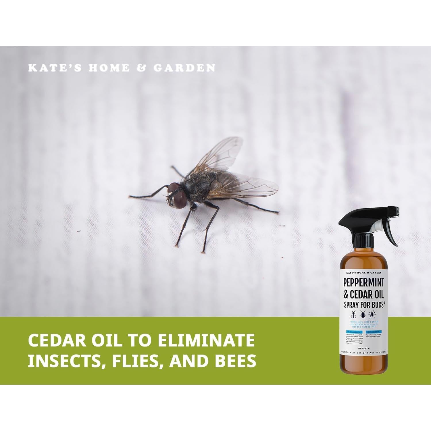 Spray Repelente de Insectos Kate's Home 473ml Natural Menta