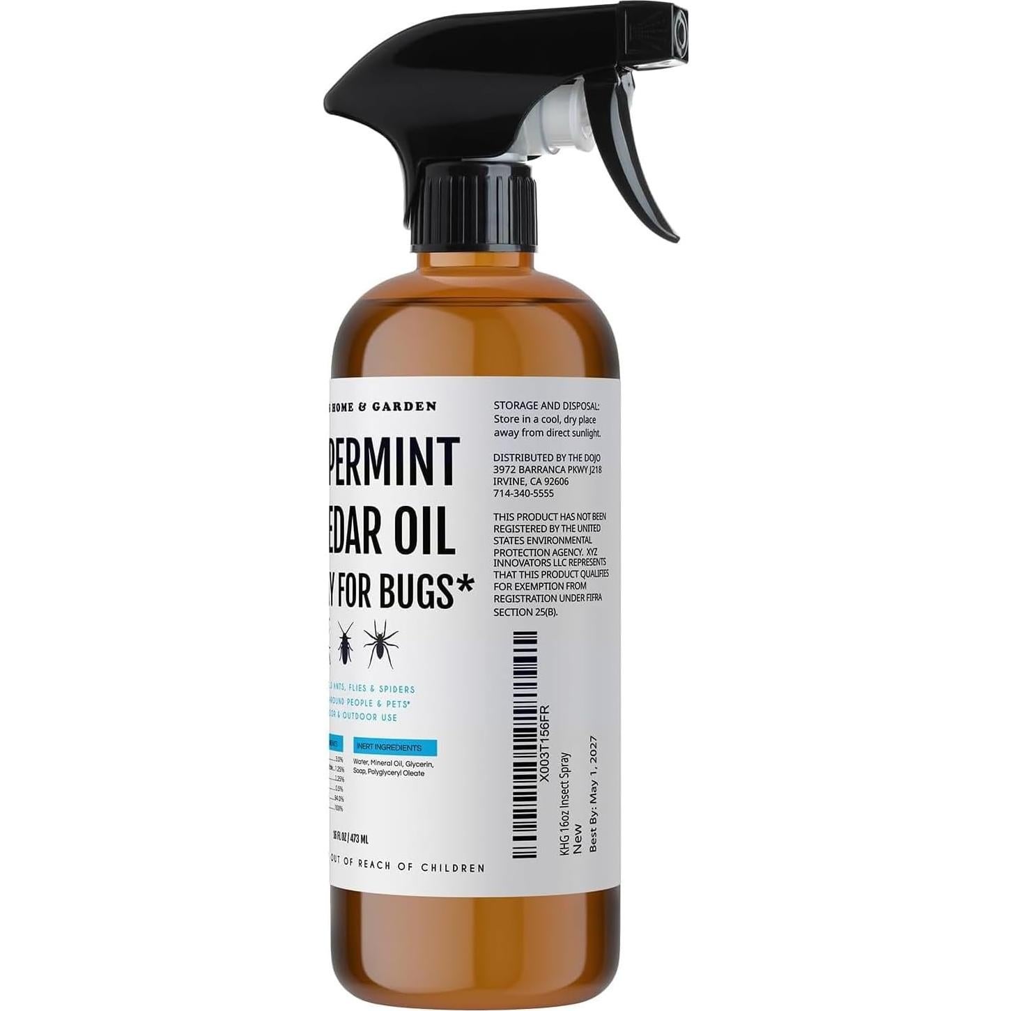 Spray Repelente de Insectos Kate's Home 473ml Natural Menta