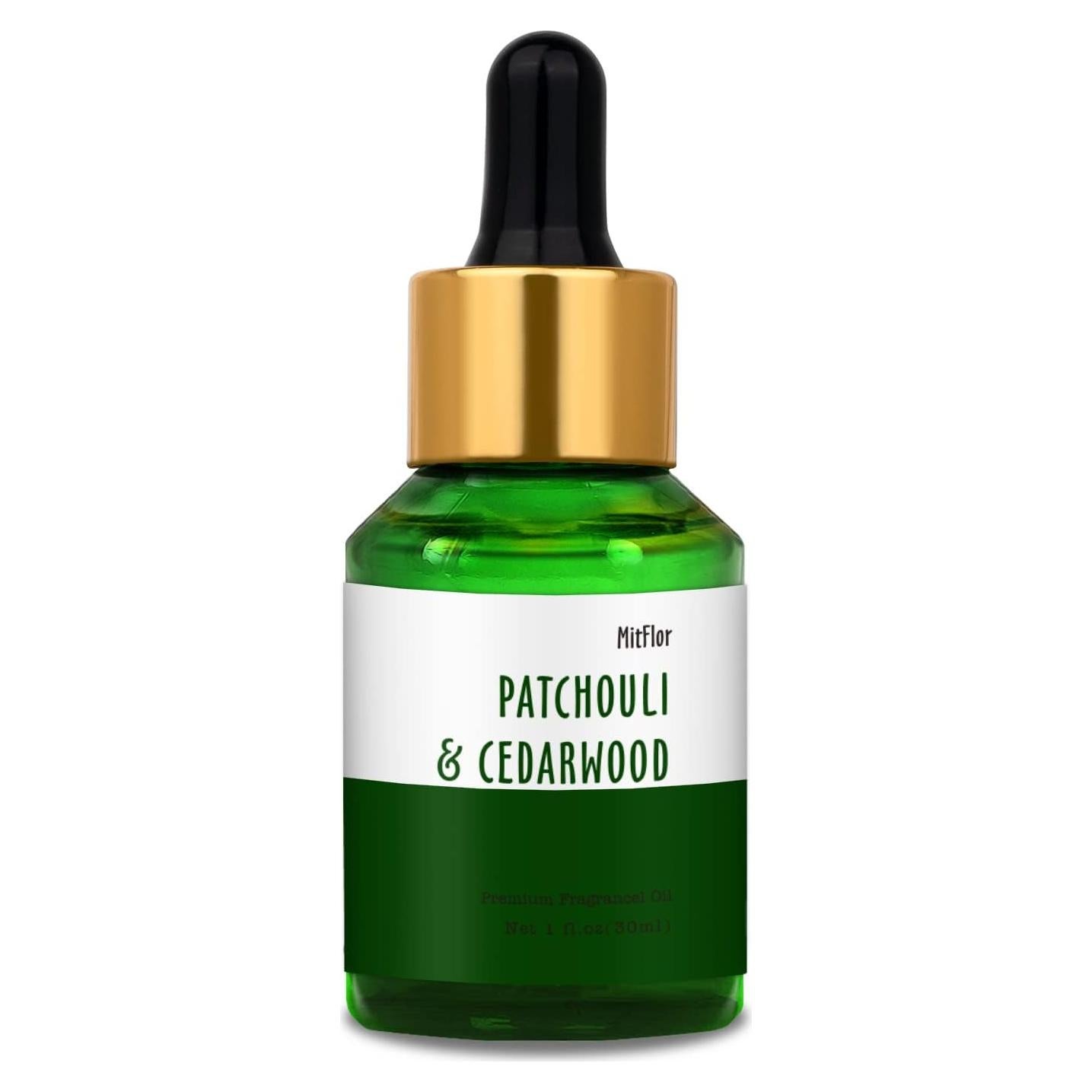 Aceite de Fragancia MitFlor Pachulí y Madera de Cedro 30ml