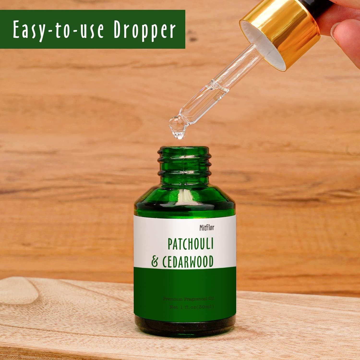 Aceite de Fragancia MitFlor Pachulí y Madera de Cedro 30ml