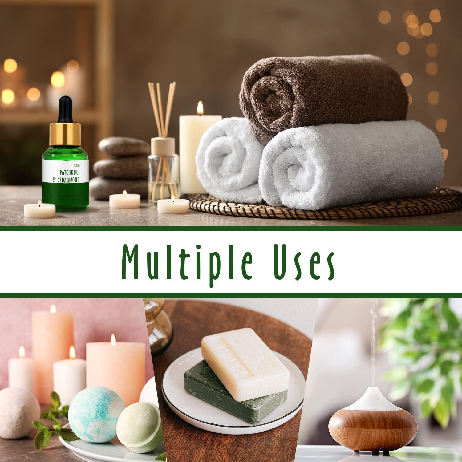 Aceite de Fragancia MitFlor Pachulí y Madera de Cedro 30ml