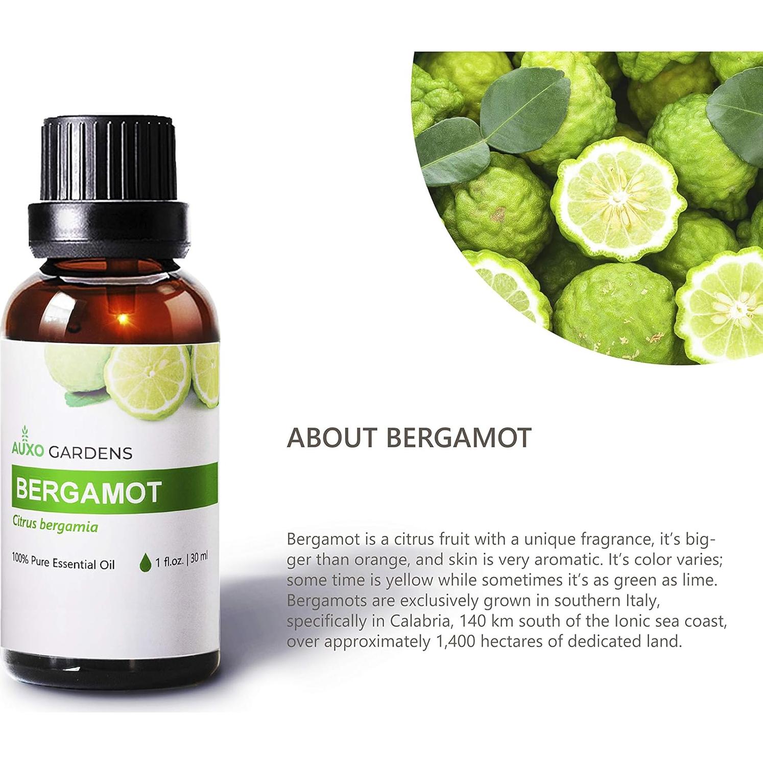 Aceite Esencial de Bergamota Auxo Gardens 30ml 100% Puro
