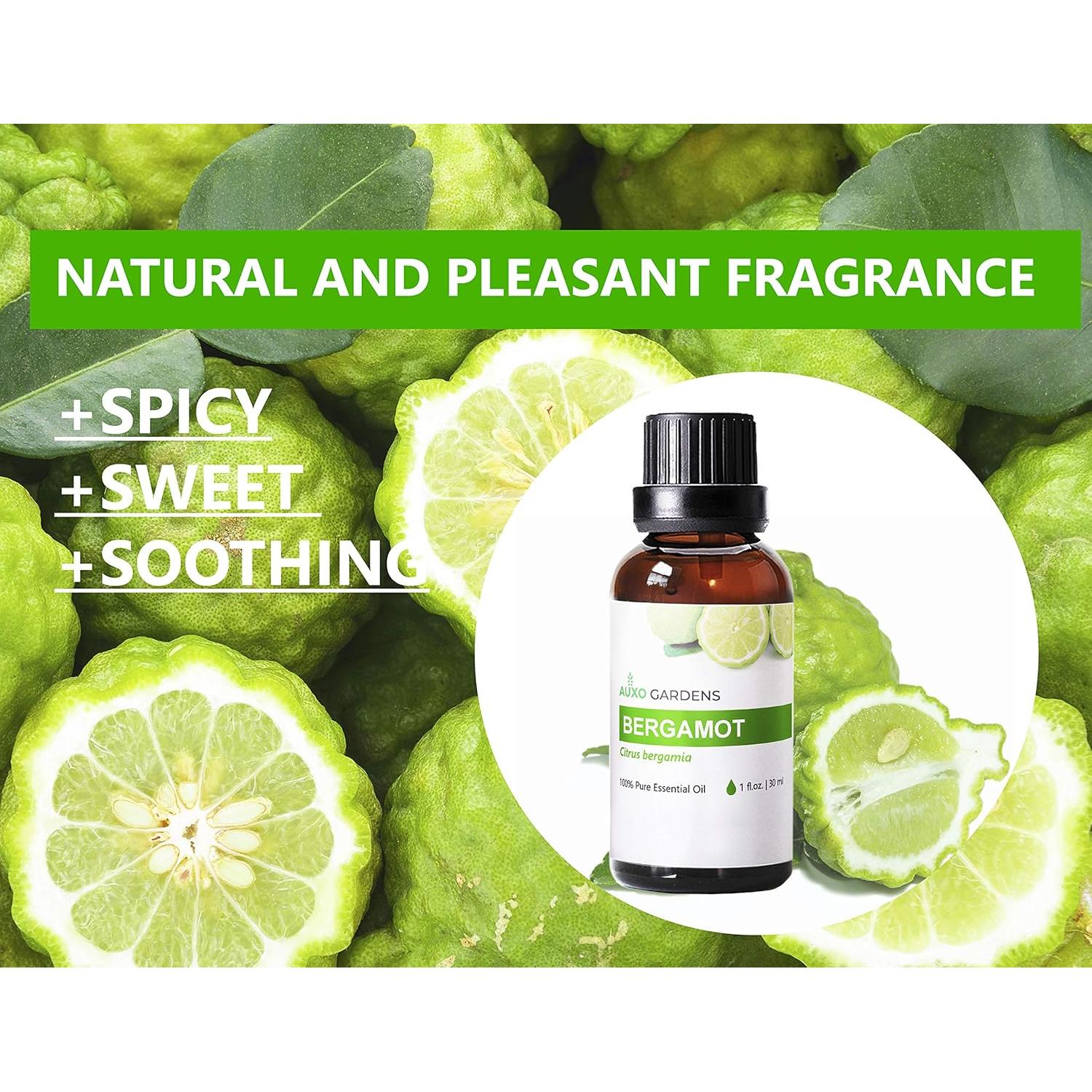 Aceite Esencial de Bergamota Auxo Gardens 30ml 100% Puro