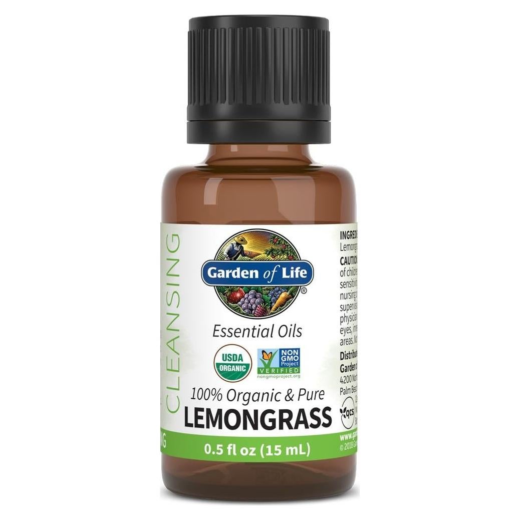 Aceite Esencial Jardín de la Vida 15 mL Hierba de Limón Orgánico