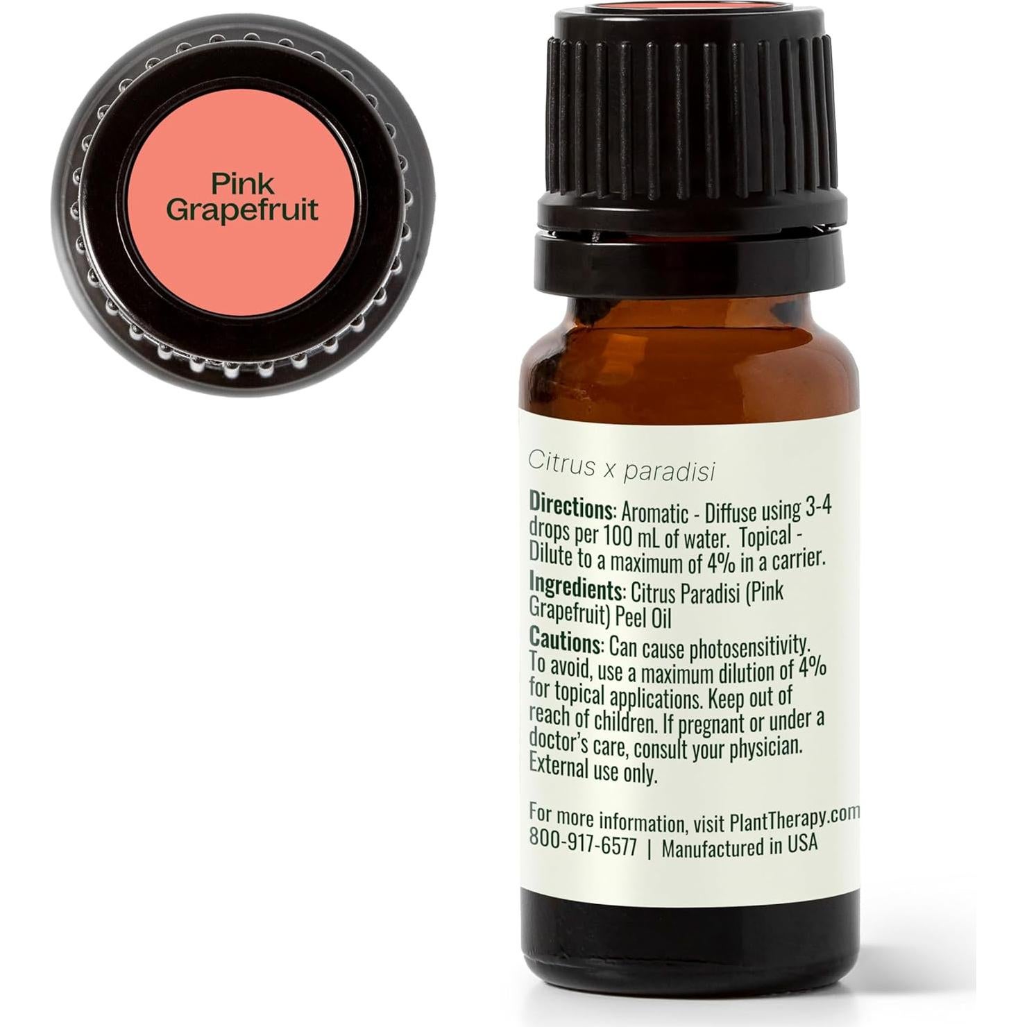 Aceite Esencial de Pomelo Rosa 10 mL Plant Therapy - Puro y Natural