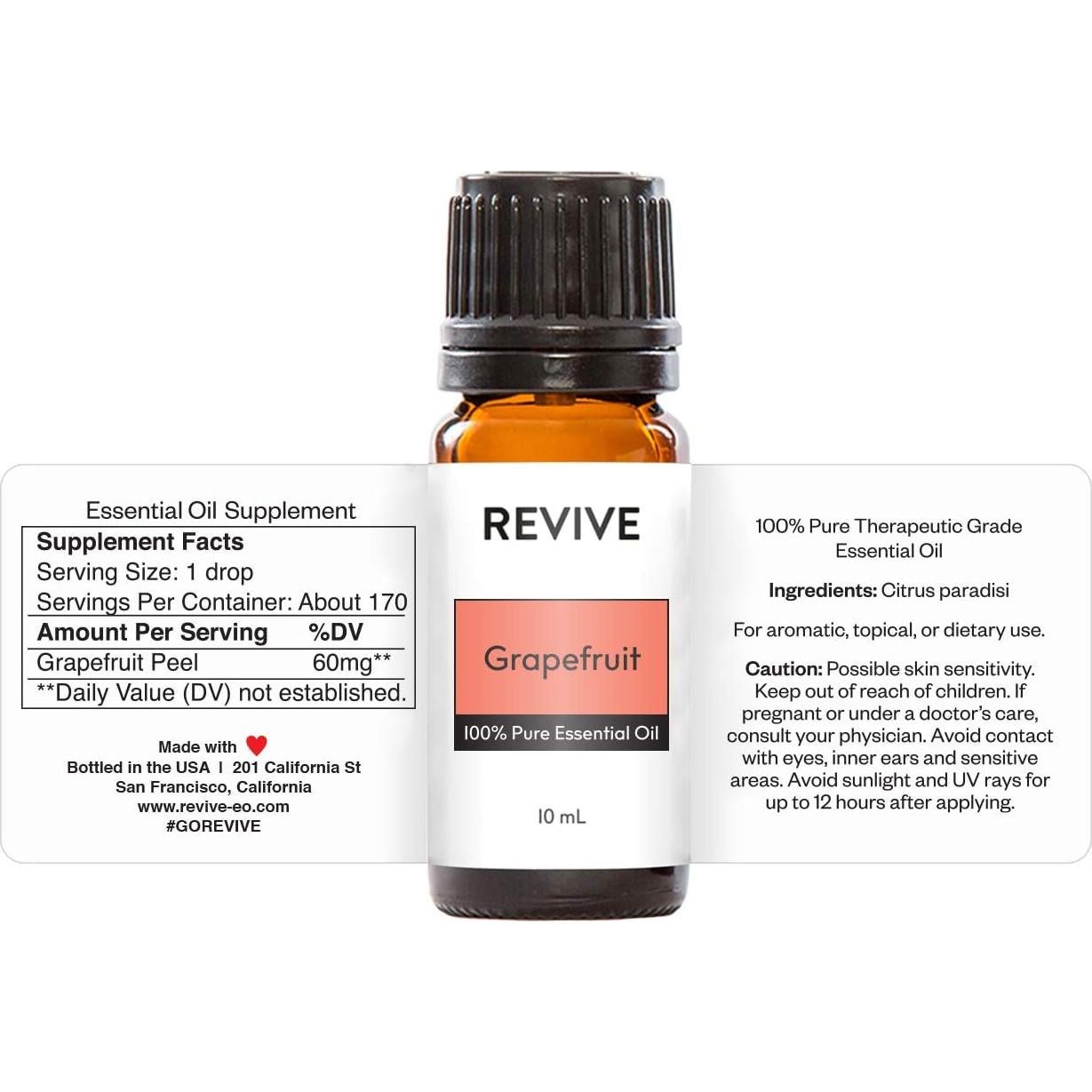 Aceite Esencial de Pomelo REVIVE 100% Puro 10ml Aromaterapia