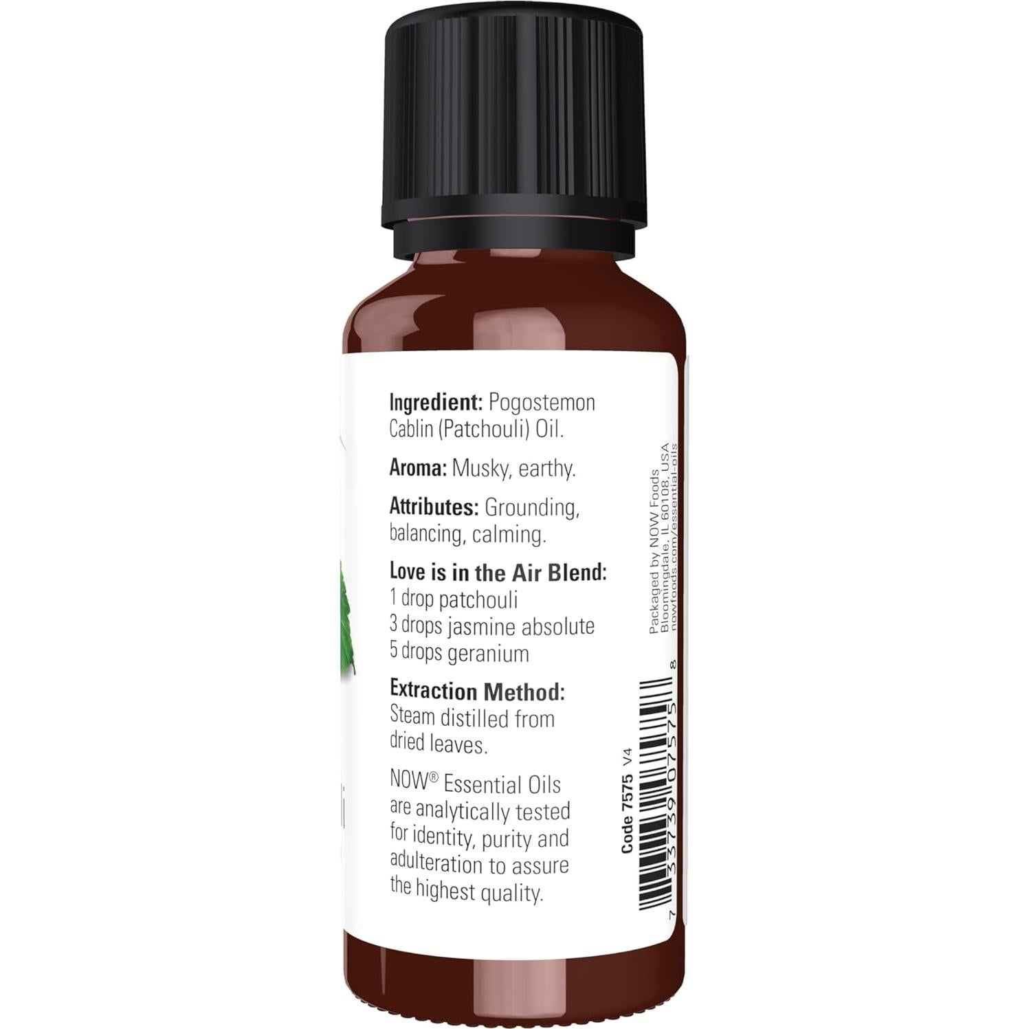 Aceite Esencial de Pachulí NOW Foods 100% Puro 30ml