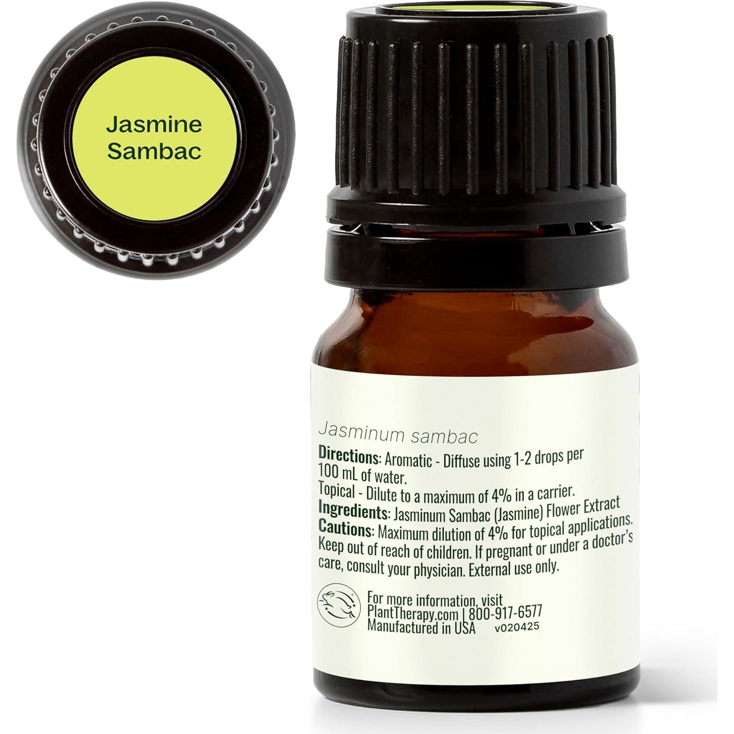 Aceite Esencial de Jazmín Sambac Absoluto 100% Puro 2.5 mL