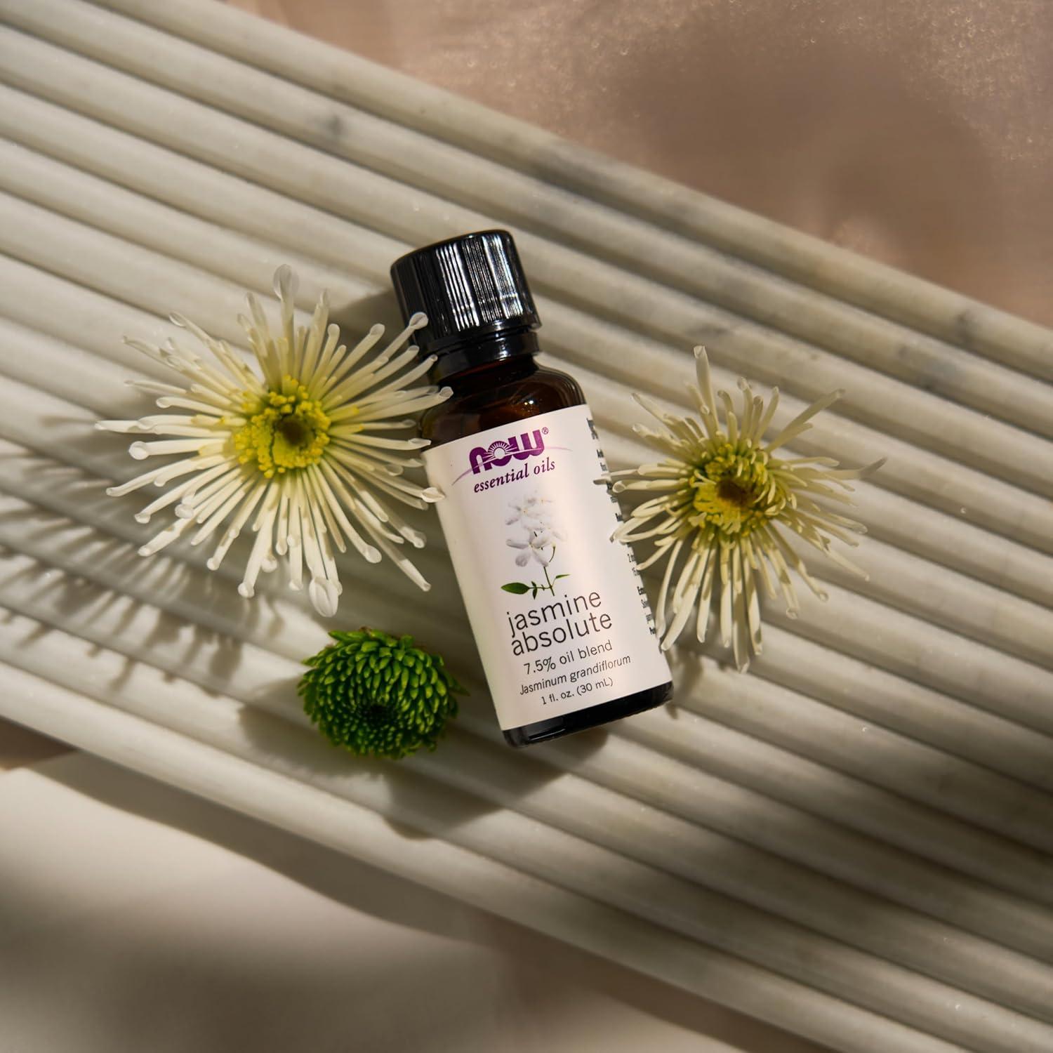 NOW Aceite Esencial de Jazmín 7.5% en Jojoba 28.35g