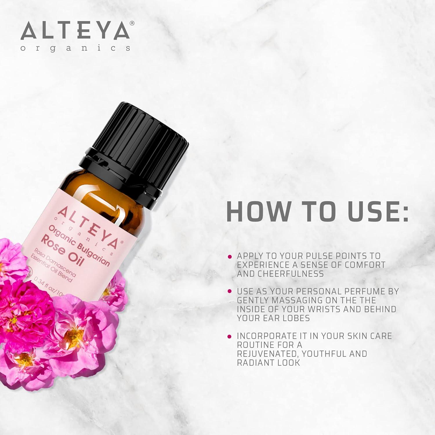 Aceite Esencial Orgánico de Rosa Damascena Alteya 10ml
