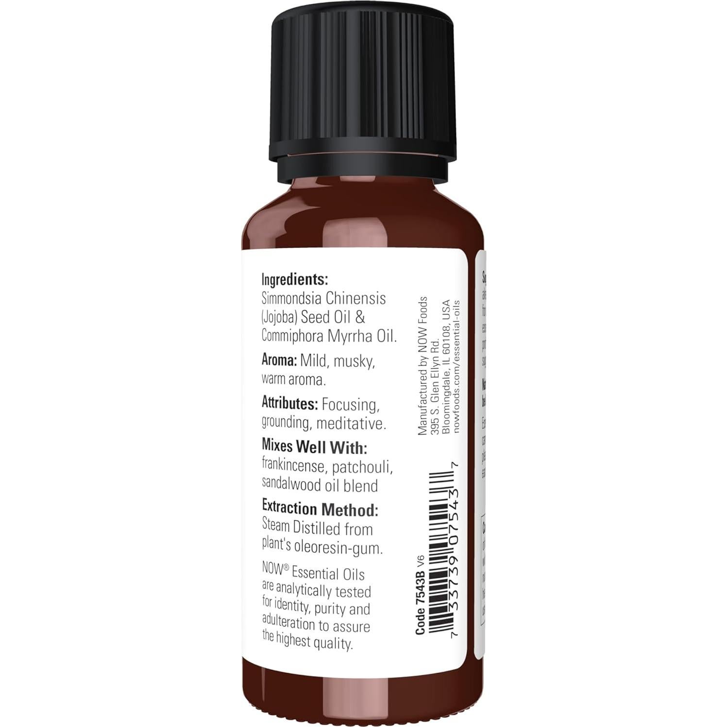 Aceite Esencial de Mirra NOW 28.35g - Aromaterapia Pura