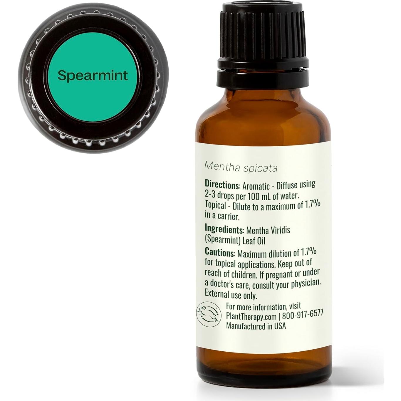 Aceite Esencial de Menta Verde Plant Therapy 30 mL 100% Puro