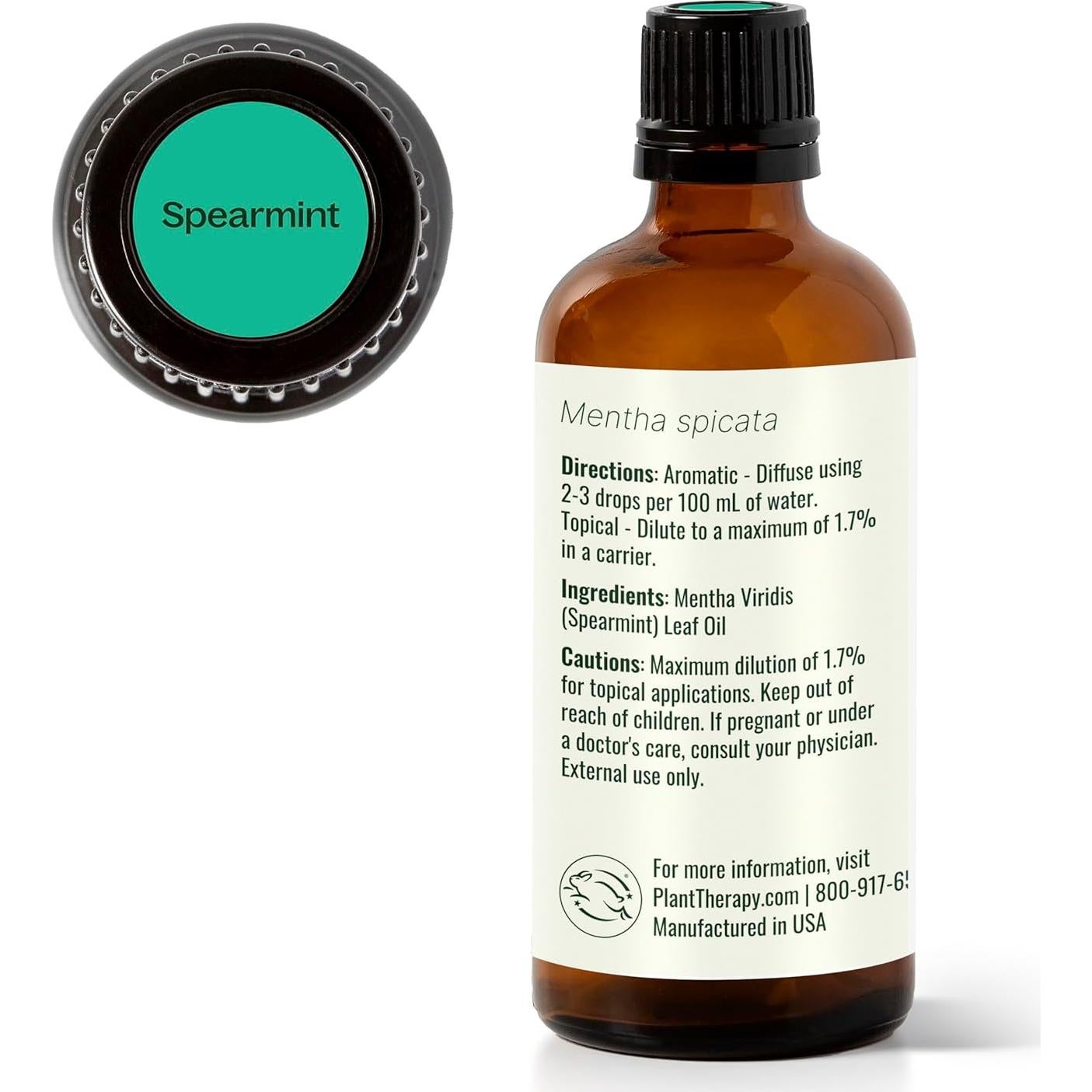 Aceite Esencial de Menta Verde Plant Therapy 100 mL 100% Puro