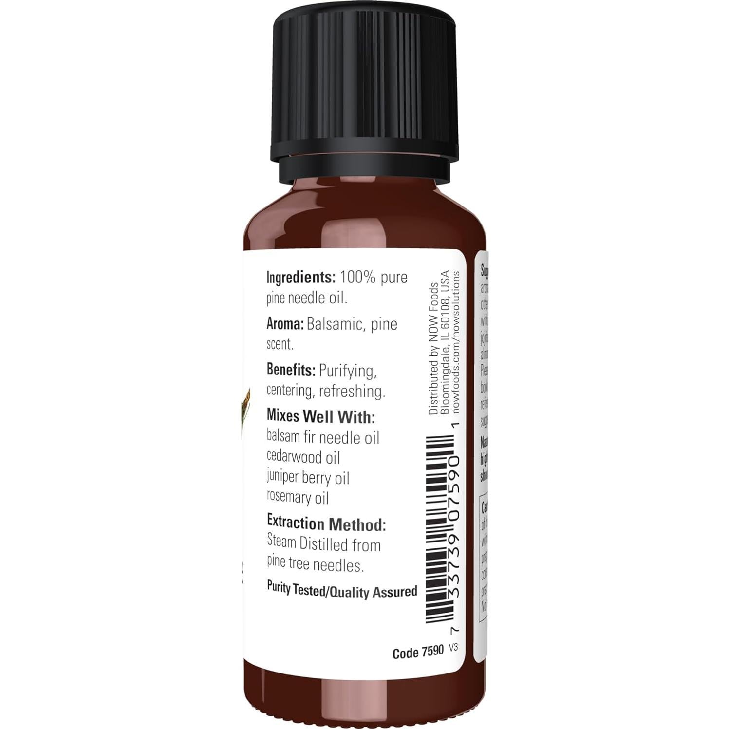 Aceite Esencial de Aguja de Pino NOW 100% Puro 28.35 ML