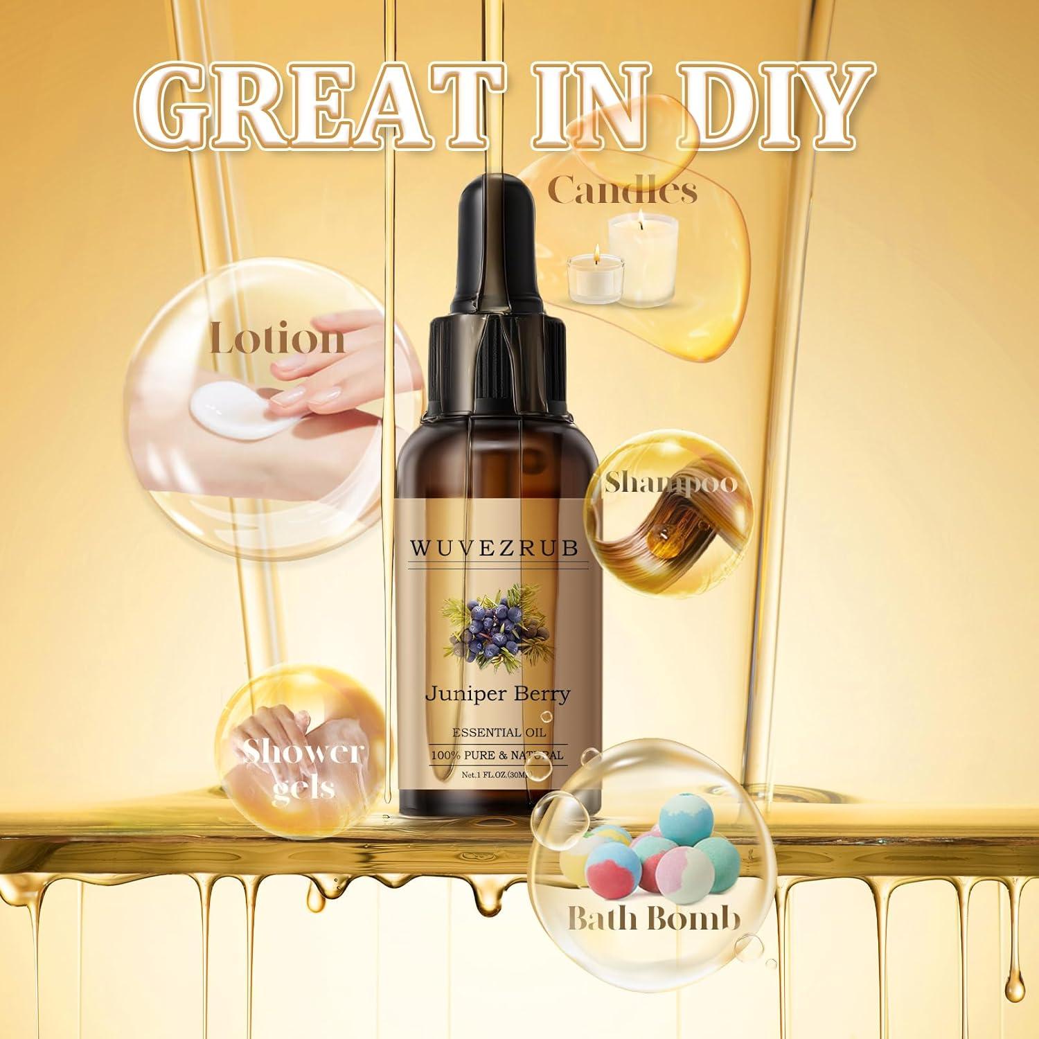 Aceite Esencial de Bayas de Enebro 30ml - Wuvezrub Puro Natural