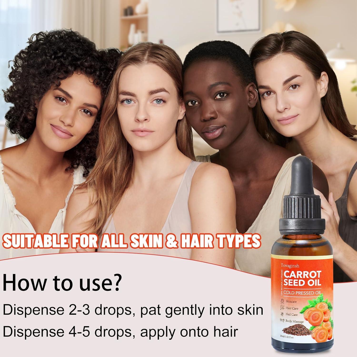 Aceite de Semilla de Zanahoria Orgánico Tovaginsh 100g Puro Natural