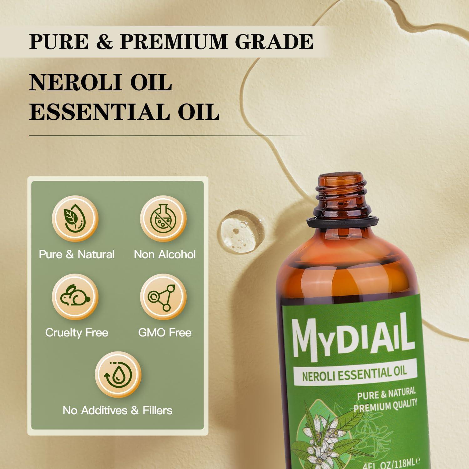 Aceite Esencial de Neroli 118ml MYDIAIL para Aromaterapia y Cuidado de la Piel