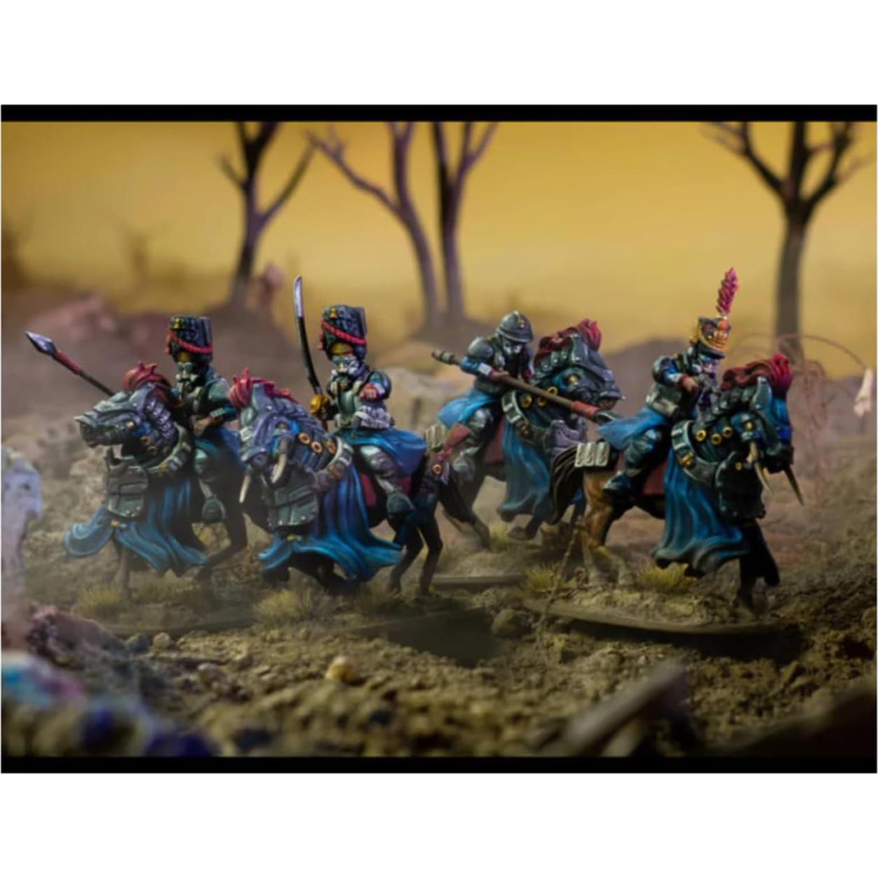 Caballería Les Grognards Wargames Atlantic - 9 Figuras 28mm