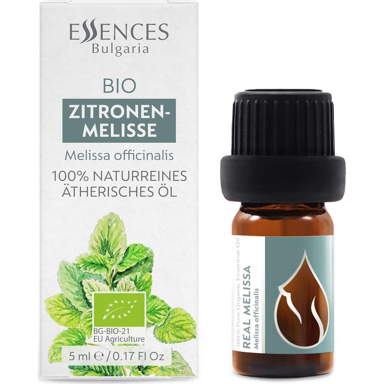 Aceite Esencial de Melissa Orgánico Essences Bulgaria 5ml 100% Puro
