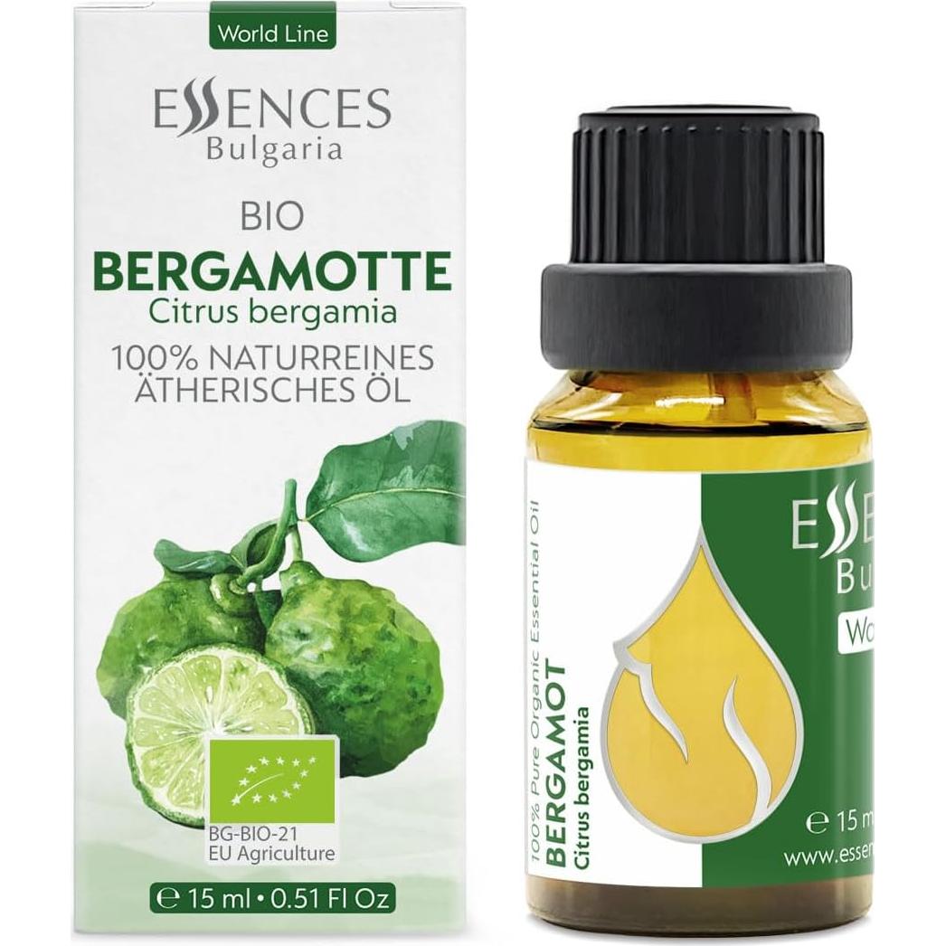 Aceite Esencial de Bergamota Orgánico Essences Bulgaria 15ml 100% Puro