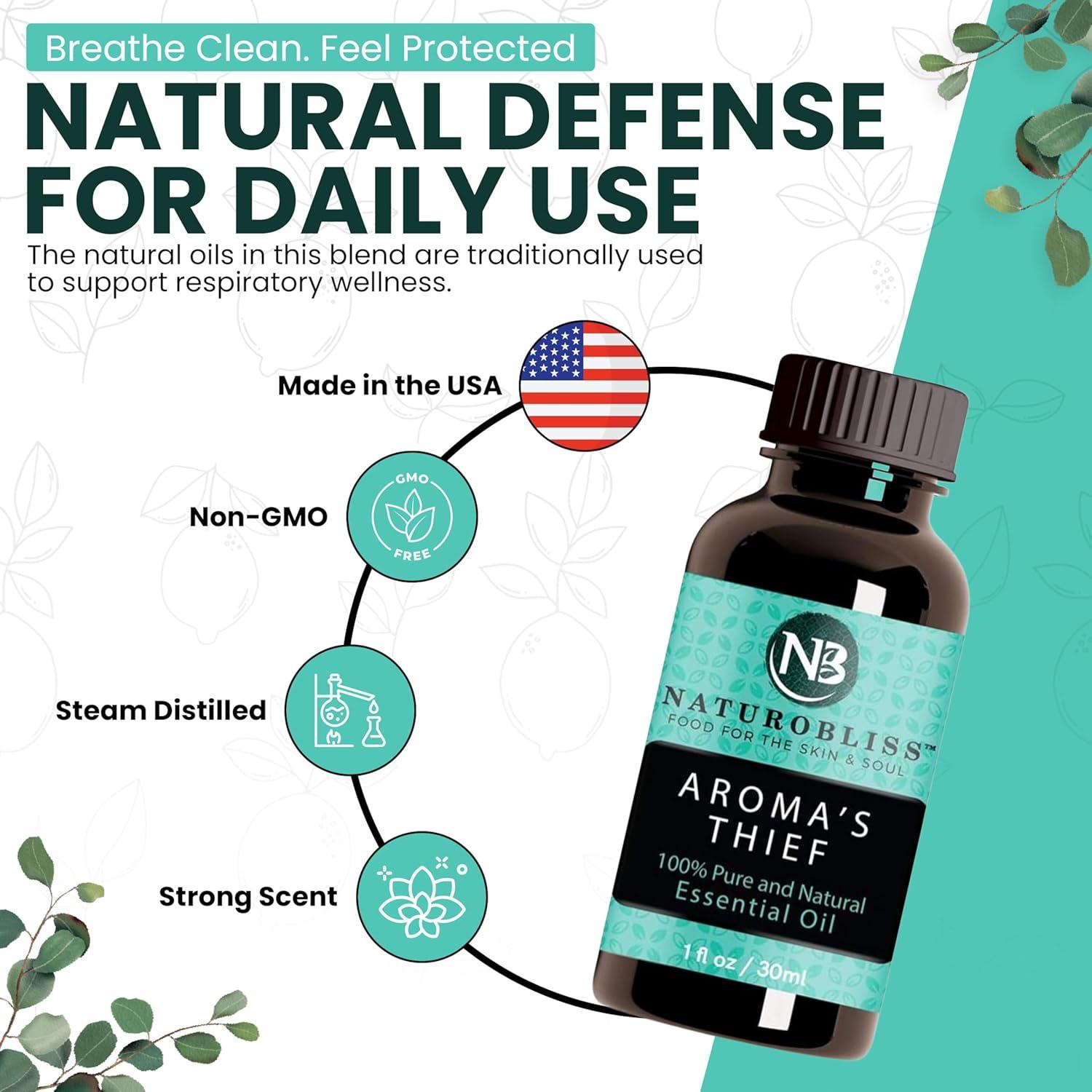 Mezcla de Aceites Esenciales Aroma's Thief NaturoBliss 30ml