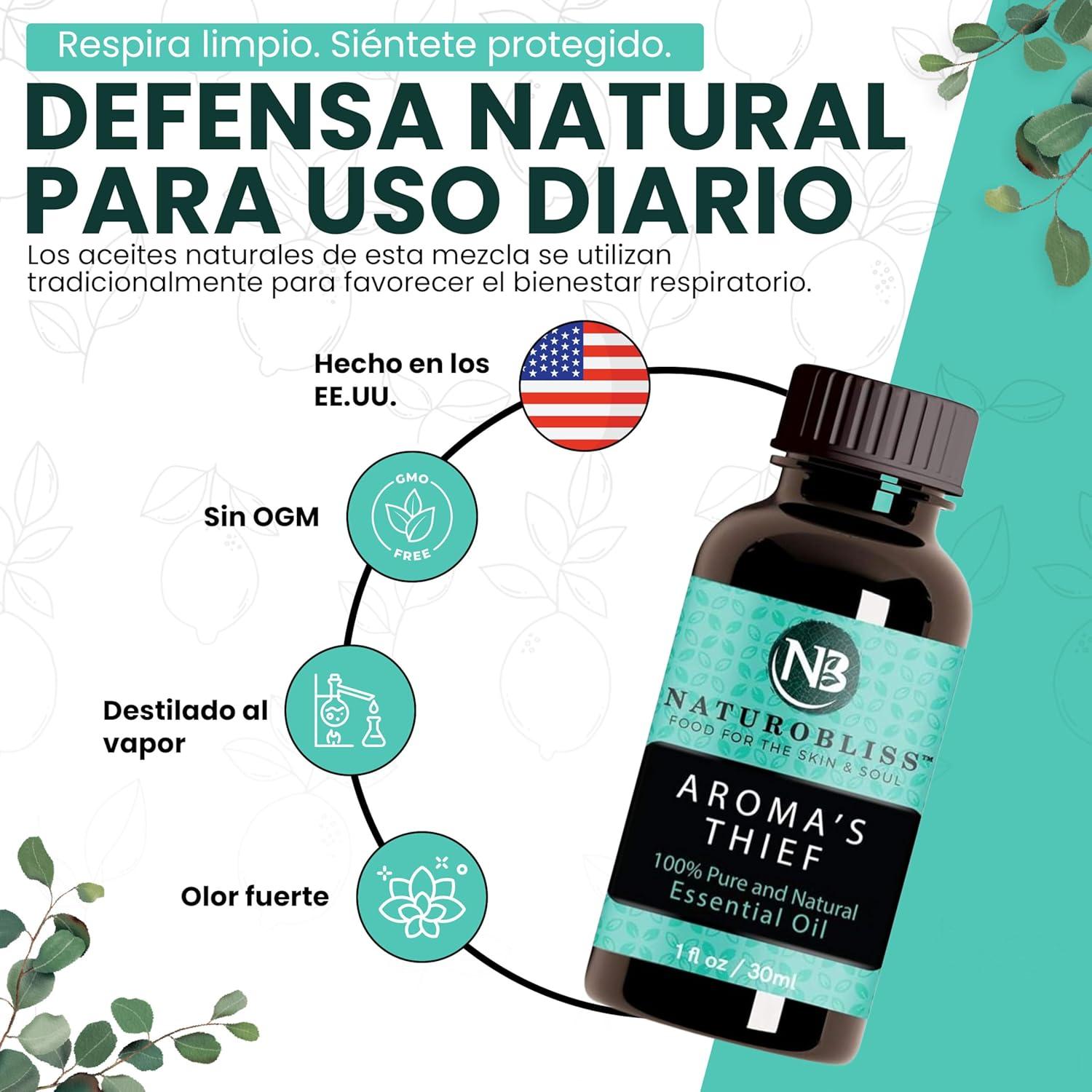 Mezcla de Aceites Esenciales Aroma's Thief NaturoBliss 30ml