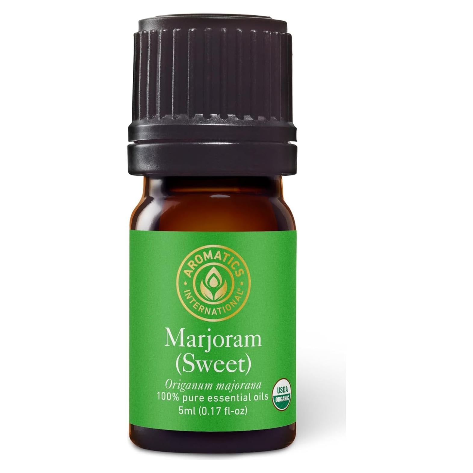 Aceite Esencial Puro Orgánico Mejorana Dulce 5ml - Aromatics International