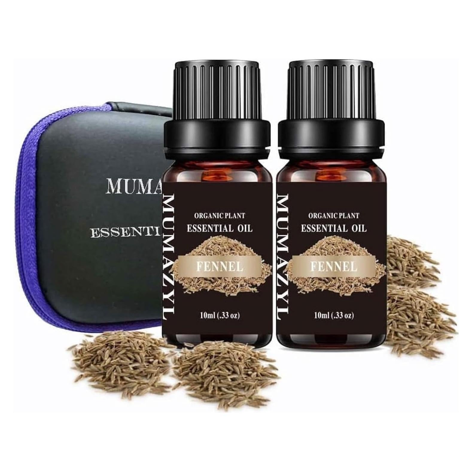 Aceite Esencial de Hinojo MUMAZYL 2x10ml Puro para Difusor