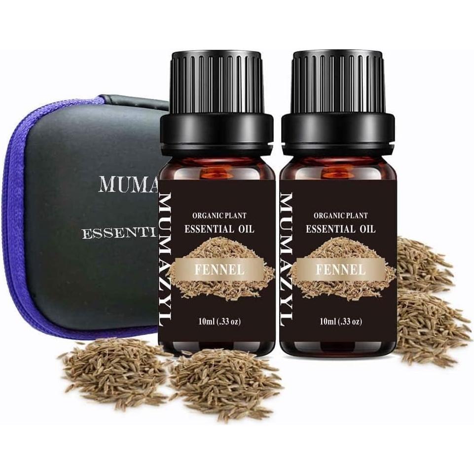 Aceite Esencial de Hinojo MUMAZYL 2x10ml Puro para Difusor