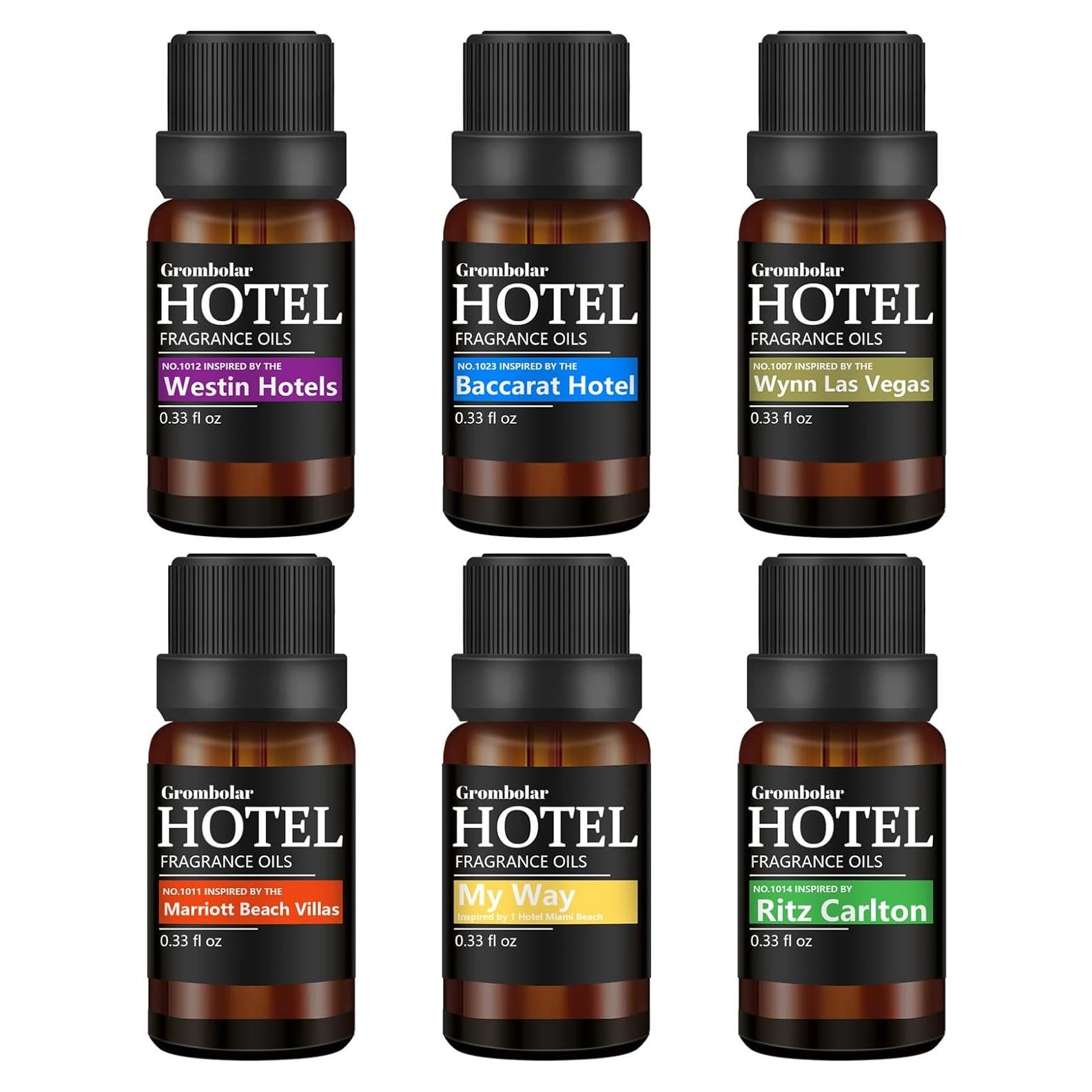 Set de Aceites Esenciales Grombolar - 6 Fragancias para Difusores