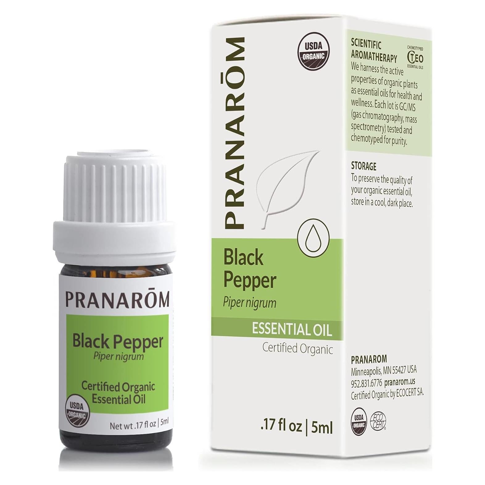 Aceite Esencial de Pimienta Negra Pranarom 5ml Orgánico Puro