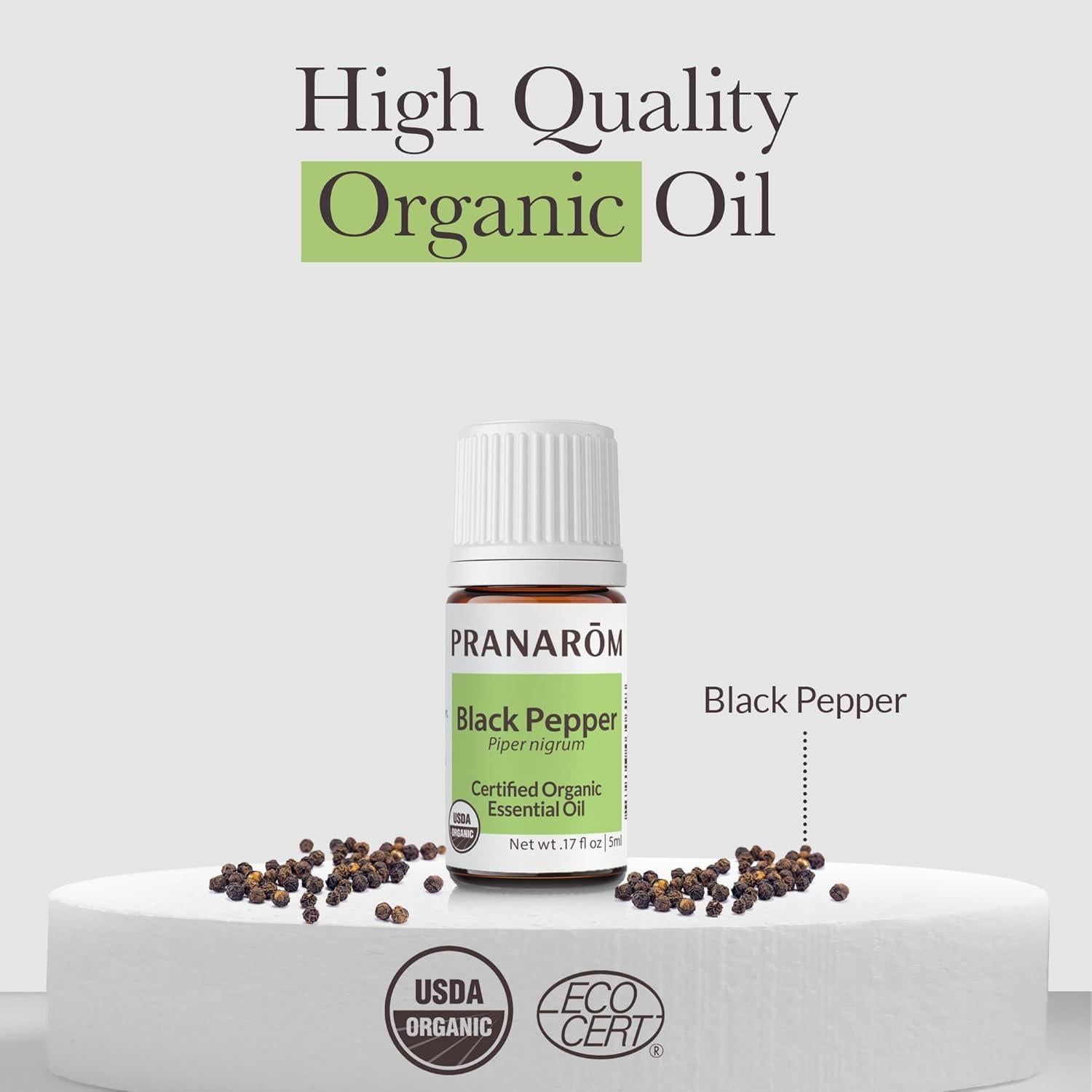 Aceite Esencial de Pimienta Negra Pranarom 5ml Orgánico Puro