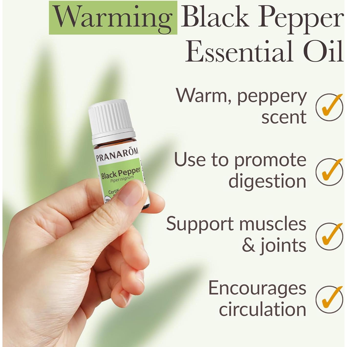 Aceite Esencial de Pimienta Negra Pranarom 5ml Orgánico Puro