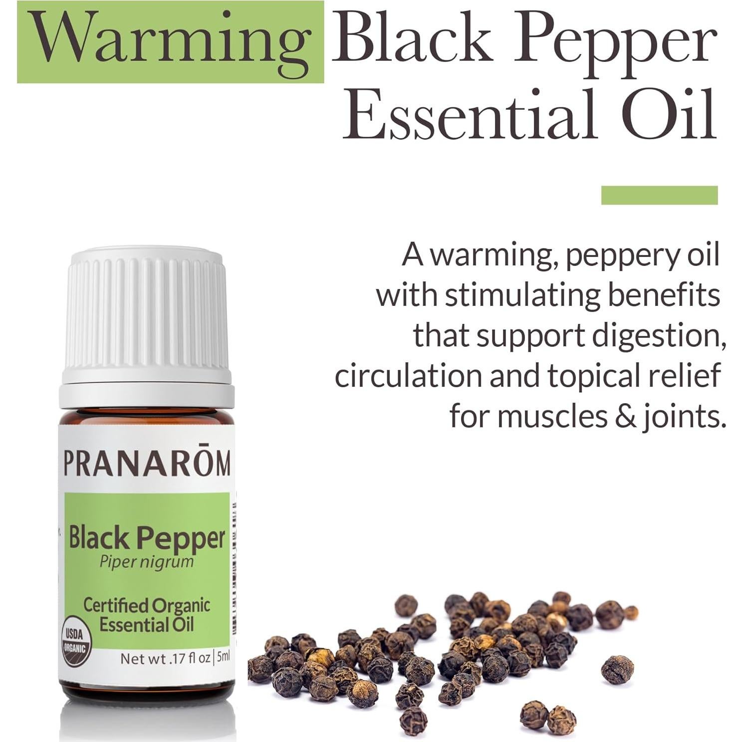 Aceite Esencial de Pimienta Negra Pranarom 5ml Orgánico Puro