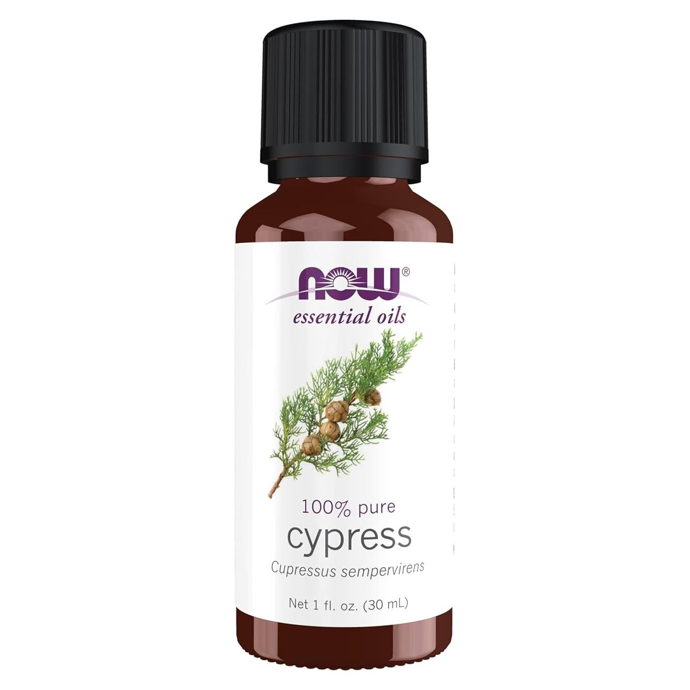 Aceite Esencial de Ciprés NOW, 100% Puro, 29.57 ml