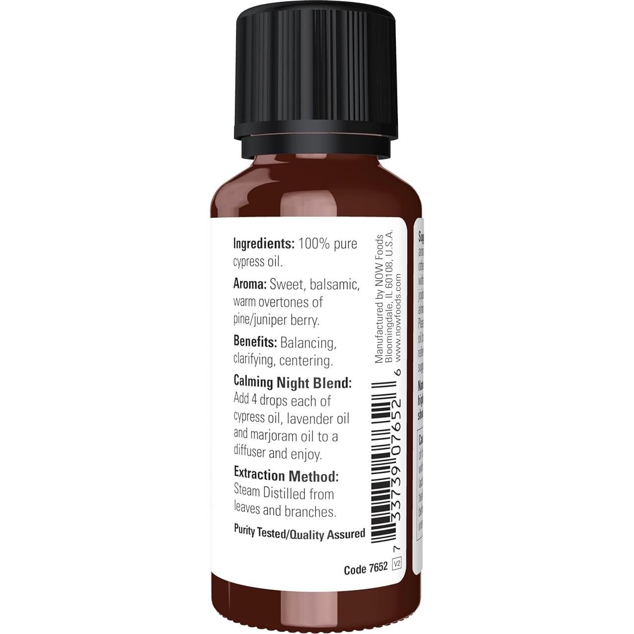 Aceite Esencial de Ciprés NOW, 100% Puro, 29.57 ml