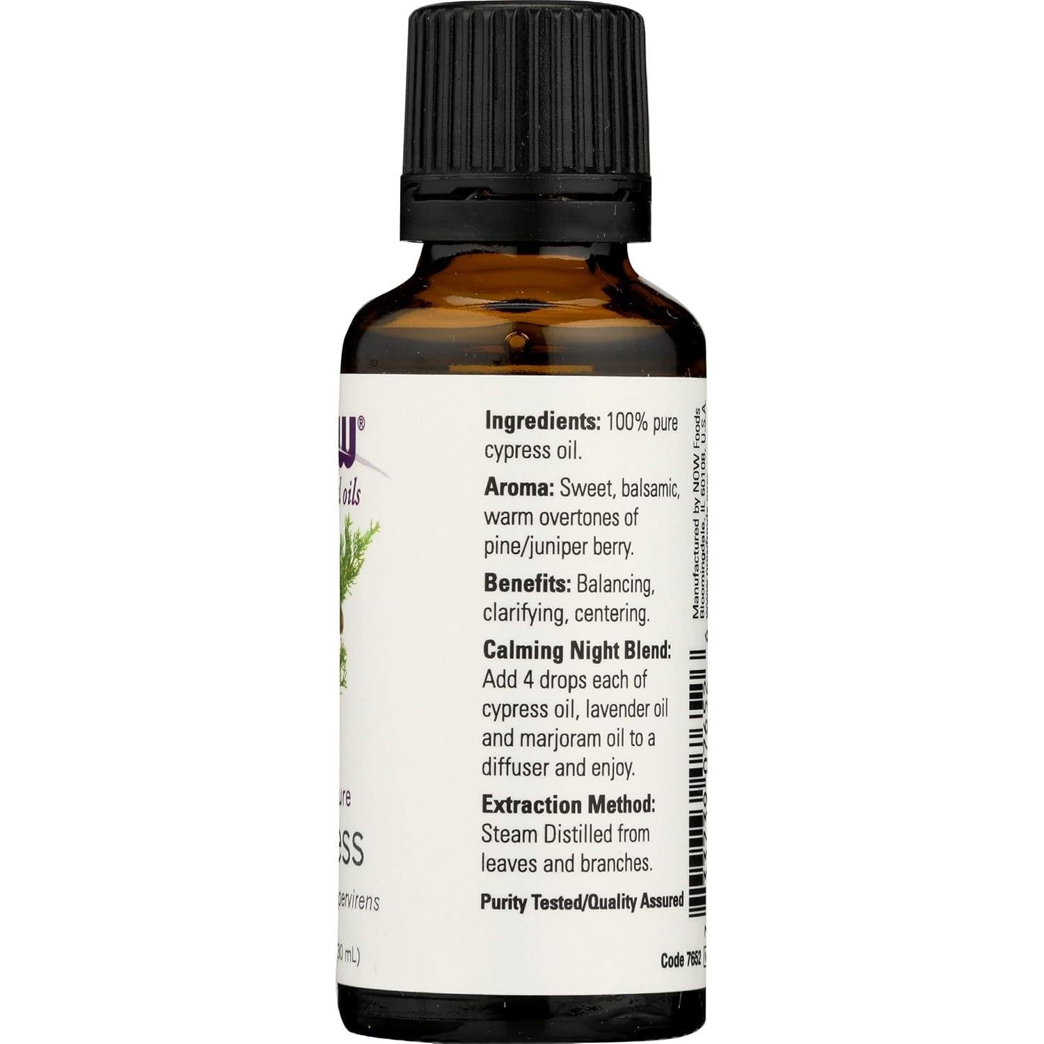 Aceite Esencial de Ciprés NOW Foods - 29.57 ml